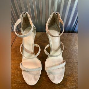 Kelly & Katie Nude High Heels with three straps. Purchased from DSW.
